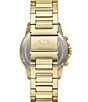 Color:Gold - Image 3 - Men's Banks Chronograph Gold-Tone Stainless Steel Bracelet Watch and Bracelet Set