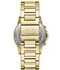 Color:Gold - Image 3 - Men's Banks Chronograph Gold Tone Stainless Steel Bracelet Watch