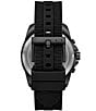 Color:Black - Image 3 - Men's Chronograph Black Silicone Watch