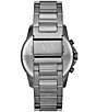 Color:Gunmetal - Image 3 - Men's Chronograph Gunmetal Stainless Steel Bracelet Watch