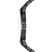 Color:Black - Image 2 - Men's Dale Rd. Two-Hand Black Stainless Steel Bracelet Watch