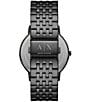 Color:Black - Image 3 - Men's Dale Rd. Two-Hand Black Stainless Steel Bracelet Watch