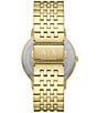 Color:Gold - Image 3 - Men's Dale Rd. Two-Hand Gold Tone Stainless Steel Bracelet Watch