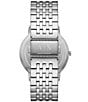 Color:Silver - Image 3 - Men's Dale Rd. Two-Hand Stainless Steel Bracelet Watch