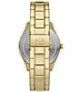 Color:Gold - Image 3 - Men's Dante Multifunction Gold Tone Stainless Steel Bracelet Watch