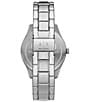 Color:Silver - Image 3 - Men's Dante Black Dial Multifunction Stainless Steel Bracelet Watch
