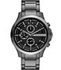 Armani Exchange Men's Hampton Quartz Chronograph Gunmetal Stainless Steel Bracelet Watch, Color:Gunmetal - Image 1