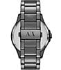 Armani Exchange Men's Hampton Quartz Chronograph Gunmetal Stainless Steel Bracelet Watch, Color:Gunmetal - Image 3