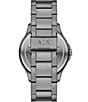 Armani Exchange Men's Hampton Three Hand Gunmetal Stainless Steel Bracelet Watch, Color:Gunmetal - Image 3