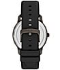 Armani Exchange Men's Lexon Three-Hand Black Silicone Strap Watch - Image 3