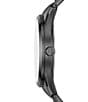 Color:Gunmetal - Image 2 - Men's Multifunction Black Stainless Steel Watch and Bracelet Set