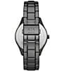 Color:Gunmetal - Image 3 - Men's Multifunction Black Stainless Steel Watch and Bracelet Set