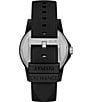 Color:Black - Image 3 - Men's Obx Quartz Analog Three Hand Black Silicone Strap Watch