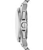Armani Exchange Men's Parker Rd. Chronograph Stainless Steel Bracelet Watch, Color:Silver/Green - Image 2
