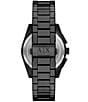 Armani Exchange Men's Parker Rd. Chronograph Stainless Steel Bracelet Watch, Color:Black - Image 3