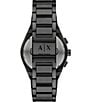 Armani Exchange Men's Rafael Chronograph Stainless Steel Bracelet Watch, Color:Black - Image 3