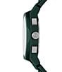 Color:Green - Image 2 - Men's Rafael Chronograph Green Silicone Strap Watch