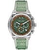 Armani Exchange Men's Raphael Rd. Quartz Chronograph Strap Watch, Color:Green - Image 1