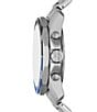 Armani Exchange Men's Spencer Quartz Chronograph Stainless Steel Bracelet Watch and Bracelet Set, Color:Silver - Image 2