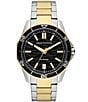 Color:Two Tone - Image 1 - Men's Spencer Three-Hand Date Two Tone Stainless Steel Bracelet Watch