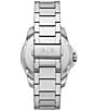 Color:Silver - Image 3 - Men's Spencer Three-Hand Stainless Steel Bracelet Watch