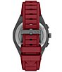 Armani Exchange Men's Sync Quartz Chronograph Red Silicone Strap Watch - Image 2