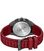 Armani Exchange Men's Sync Quartz Chronograph Red Silicone Strap Watch - Image 3