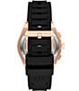 Armani Exchange Men's Sync Rd. Quartz Chronograph Black Silicone Watch, Color:Black - Image 3