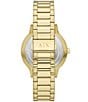 Color:Gold - Image 3 - Men's Three-Hand Gold-Tone Stainless Steel Watch and Bracelet Set