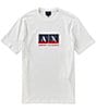 Armani Exchange Metallic Box Logo Short Sleeve T-Shirt - Image 1