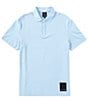 Armani Exchange Milano Edition Pique Short Sleeve Polo Shirt, Color:Placid Blue - Image 1