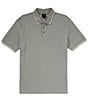 Armani Exchange Pique Short Sleeve Polo Shirt, Color:Neutral Gray - Image 1