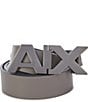 Armani Exchange Reversible Belt, Color:Navy/Dark Gull Gray - Image 2