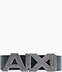 Armani Exchange Reversible Belt, Color:Navy/Dark Gull Gray - Image 3