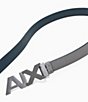 Armani Exchange Reversible Belt, Color:Navy/Dark Gull Gray - Image 4