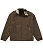 Armani Exchange Reversible Sherpa Camo Full-Zip Jacket, Color:Green Camo - Image 2