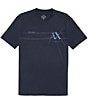 Color:Navy - Image 1 - Shiny Logo Short Sleeve T-Shirt