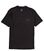Color:Black - Image 1 - Shiny Logo Short Sleeve T-Shirt