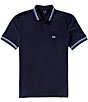 Armani Exchange Short Sleeve Solid Pique Polo Shirt - Image 2