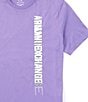 Color:Dahlia Purple - Image 2 - Side Logo Short Sleeve T-Shirt