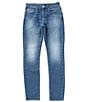 Color:Blue - Image 1 - Skinny Fit Stretch Denim Jeans