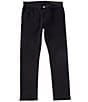 Color:Black - Image 1 - Slim-Fit Black Stretch Jeans
