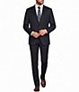 Armani Exchange Slim Fit Flat Front Solid 2-Piece Suit - Image 1