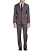 Color:Dusty Pink - Image 1 - Slim Fit Flat Front Textured Solid 2-Piece Suit