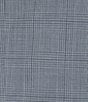 Armani Exchange Modern Fit Flat Front Windowpane Plaid Pattern 2-Piece Suit, Color:Light Blue - Image 3