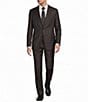 Armani Exchange Slim Fit Peak Lapel Solid 2-Piece Suit - Image 1