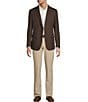 Armani Exchange Slim Fit Textured Solid Sport Coat, Color:Brown - Image 3
