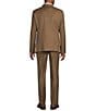 Armani Exchange Solid Slim Fit Flat Front 2-Piece Suit, Color:Brown - Image 2