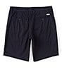Color:Blue - Image 2 - Solid Twill 8#double; Inseam Stretch Shorts