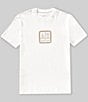 Armani Exchange Spray AX Logo Graphic Short Sleeve T-Shirt, Color:Off White - Image 1